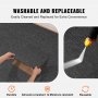 VEVOR Alfombra en losetas reutilizables, cuadrados de alfombra de 20 x 20 pulgadas con acolchado adjunto, losetas de alfombra acolchadas suaves, fácil de instalar, bricolaje para dormitorio, sala de estar, interior y exterior (20 losetas, gris oscuro)