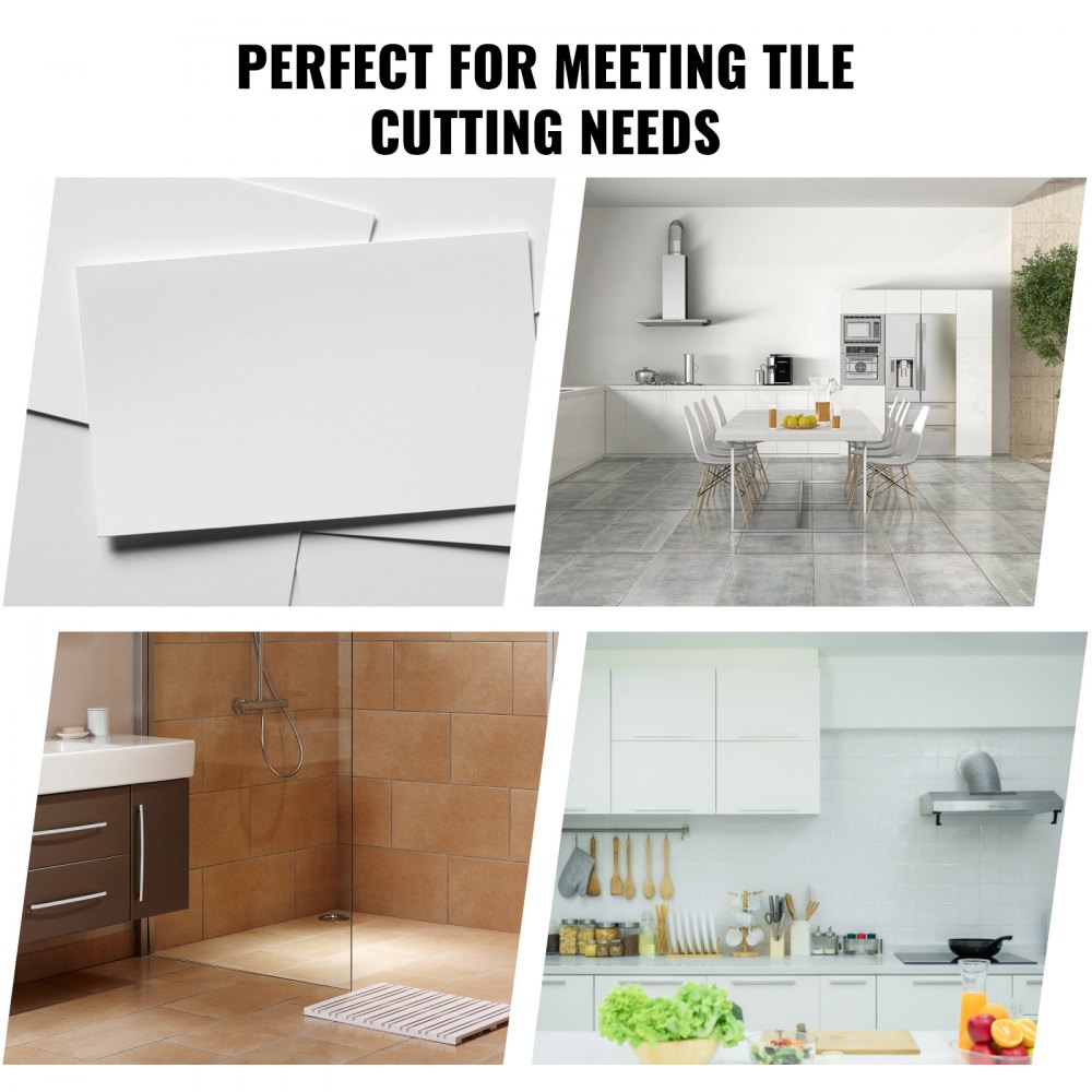 VEVOR Cortador manual de azulejos, 48 ​​pulgadas, cortador de azulejos de cerámica de porcelana con rueda de corte de carburo de tungsteno, posicionamiento por infrarrojos, pies antideslizantes, rieles duraderos para instaladores profesionales o principiantes