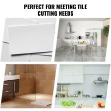 VEVOR Cortador manual de azulejos, 48 ​​pulgadas, cortador de azulejos de cerámica de porcelana con rueda de corte de carburo de tungsteno, posicionamiento por infrarrojos, pies antideslizantes, rieles duraderos para instaladores profesionales o principiantes
