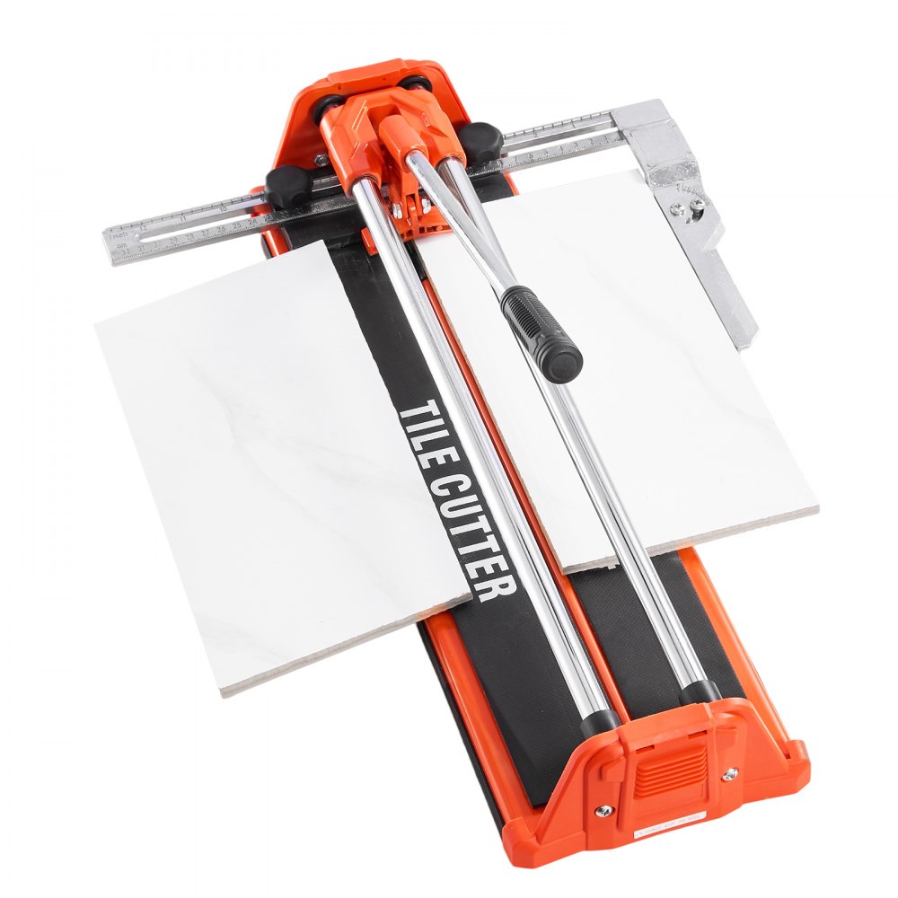 VEVOR 17-Inch Manual Tile Cutter for Wall & Polished Tiles,Double Rails for Precise Cutting, Tungsten Carbide Wheel,Non-Slip Handle,Anti-Displacement Pressure Rod,Precise Cuts for Pros & Beginners