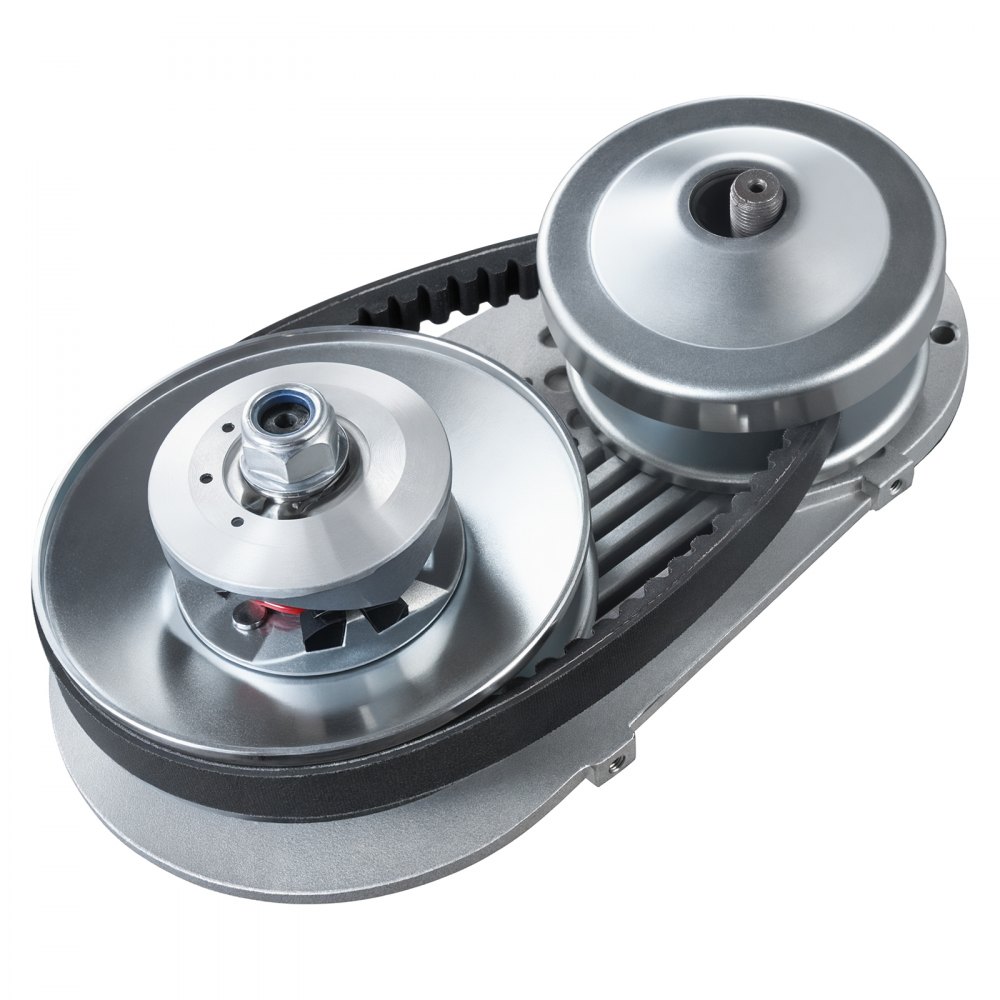 Embrague de transmisión VEVOR, motor de 2-8 HP, embrague de transmisión de alta resistencia de 2000 RPM con ruedas de diseño asimétrico y correa de goma robusta, embrague resistente y duradero con accesorios completos, apto para varios motores.