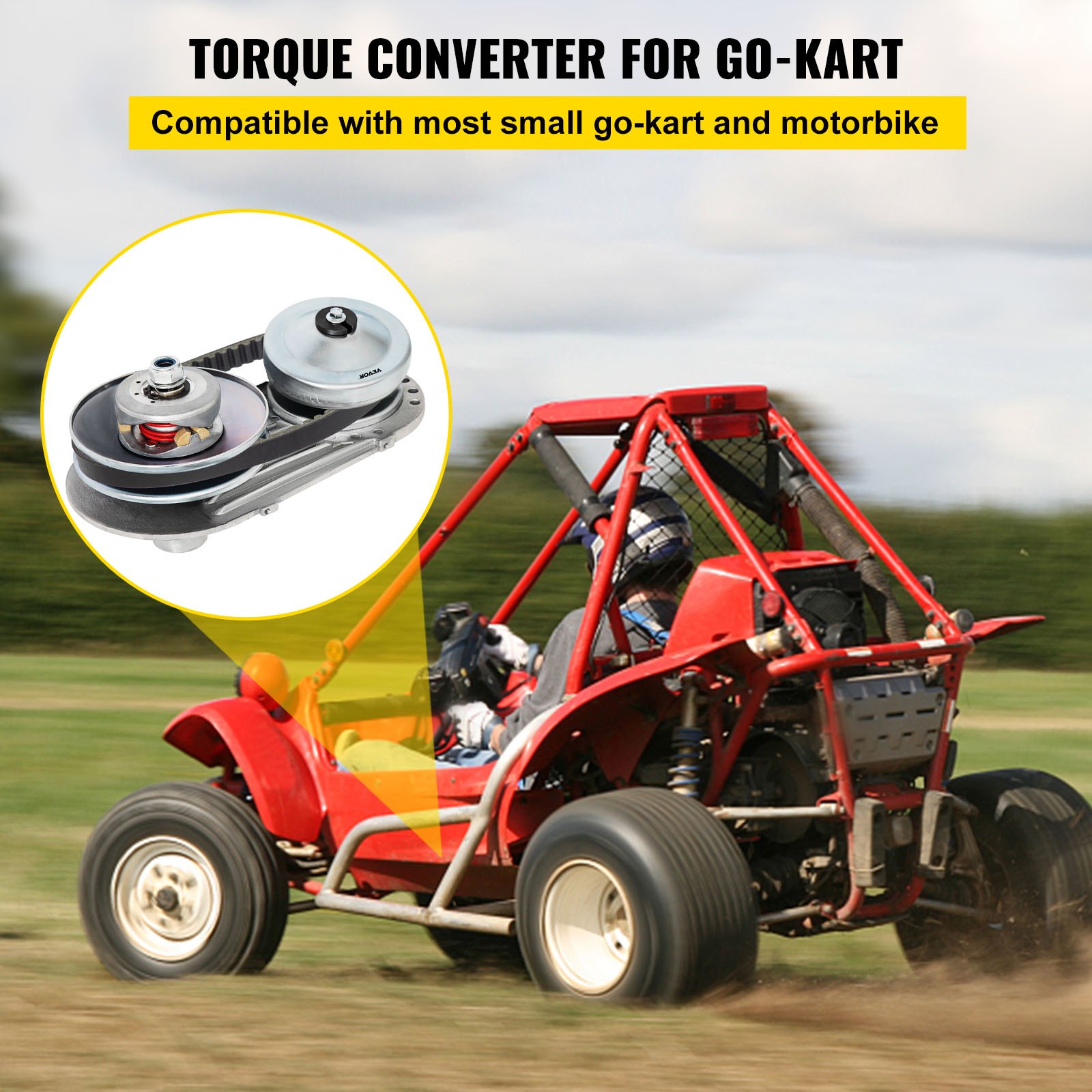 Kit convertidor de par para karts VEVOR para karts pequeños y motocicletas.