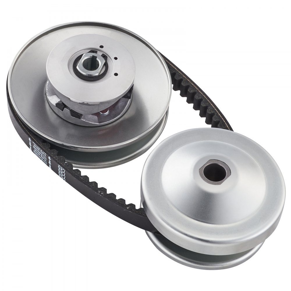 Convertidor de par para karts VEVOR, kit de embrague de 3/4", repuesto de polea asimétrica serie 30 con correa de transmisión, para motores pequeños de 2 a 8 HP, reemplaza Comet 219552, Manco 5957 y Yerf Dog Q43201W