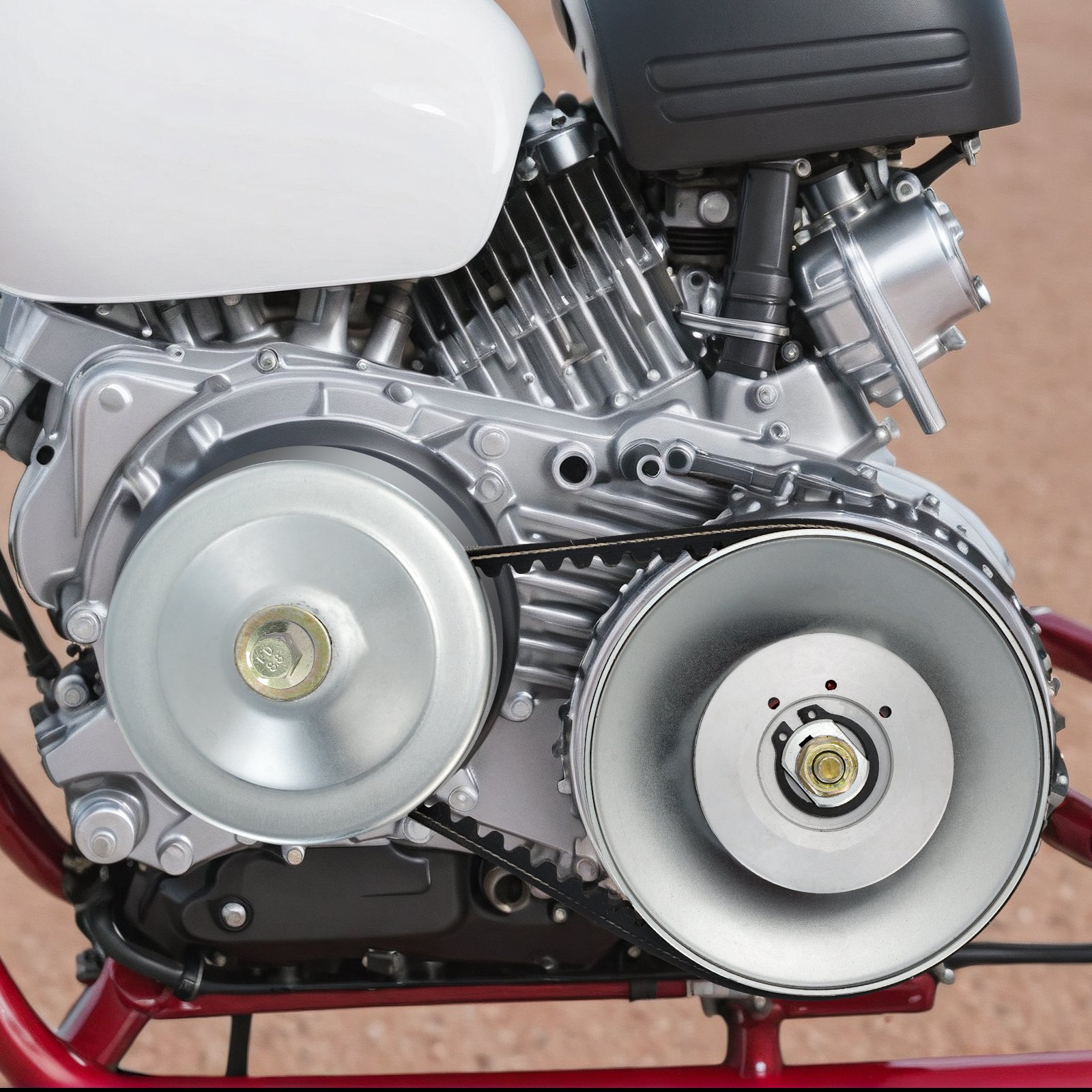 Convertidor de par para karts VEVOR, kit de embrague de 3/4", repuesto de polea asimétrica serie 30 con correa de transmisión, para motores pequeños de 2 a 8 HP, reemplaza Comet 219552, Manco 5957 y Yerf Dog Q43201W
