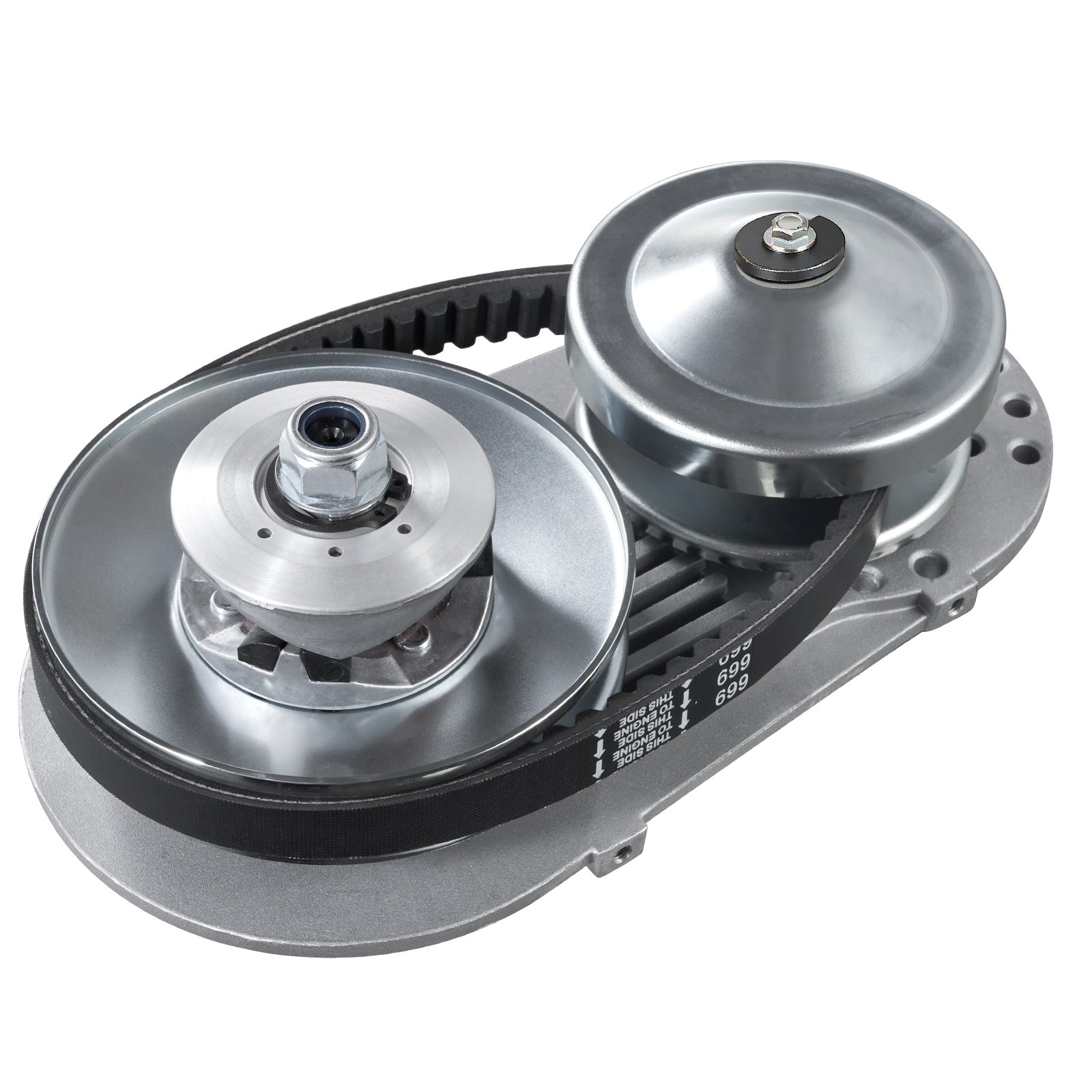 Embrague de transmisión VEVOR, motor de 2-8 HP, embrague de transmisión de alta resistencia de 2000 RPM con ruedas de diseño asimétrico y correa de goma robusta, embrague resistente y duradero con accesorios completos, apto para varios motores.