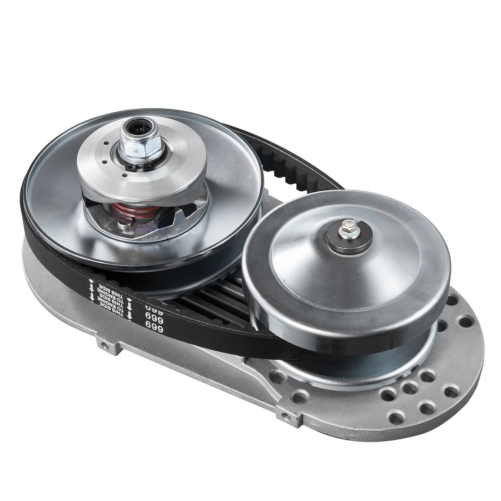 Embrague de transmisión VEVOR, motor de 2-8 HP, embrague de transmisión de alta resistencia de 2000 RPM con ruedas de diseño asimétrico y correa de goma robusta, embrague resistente y duradero con accesorios completos, apto para varios motores.