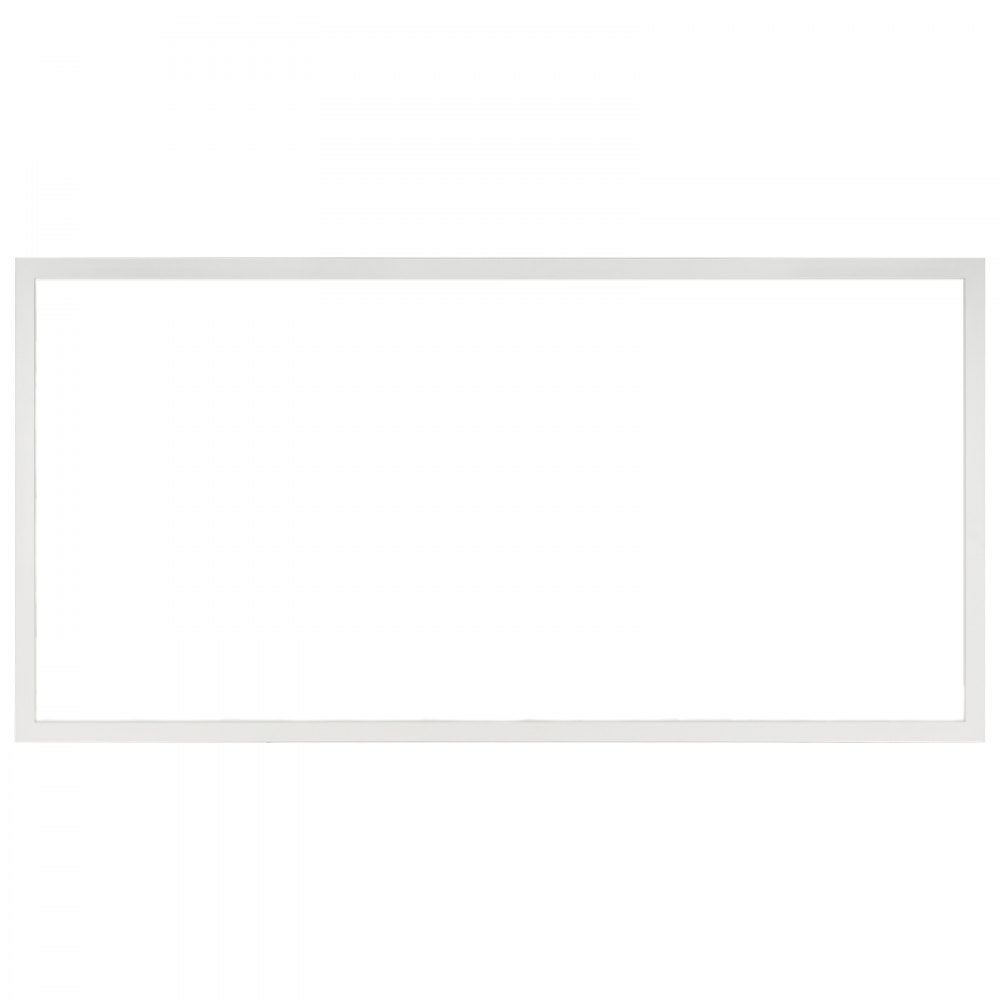 Lámpara de panel plano LED rectangular VEVOR con marco blanco delgado.
