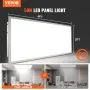 VEVOR - Panel de luz LED plano de 2 x 4 pies, 6000 lm, 50 W, montaje en superficie, con temperatura de color ajustable (3500 K/4000 K/5000 K), ultrafino, para uso doméstico. Probado según las normas UL.