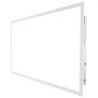 Lámpara de panel plano LED VEVOR con elegante marco blanco y perfil delgado para soluciones de iluminación modernas.
