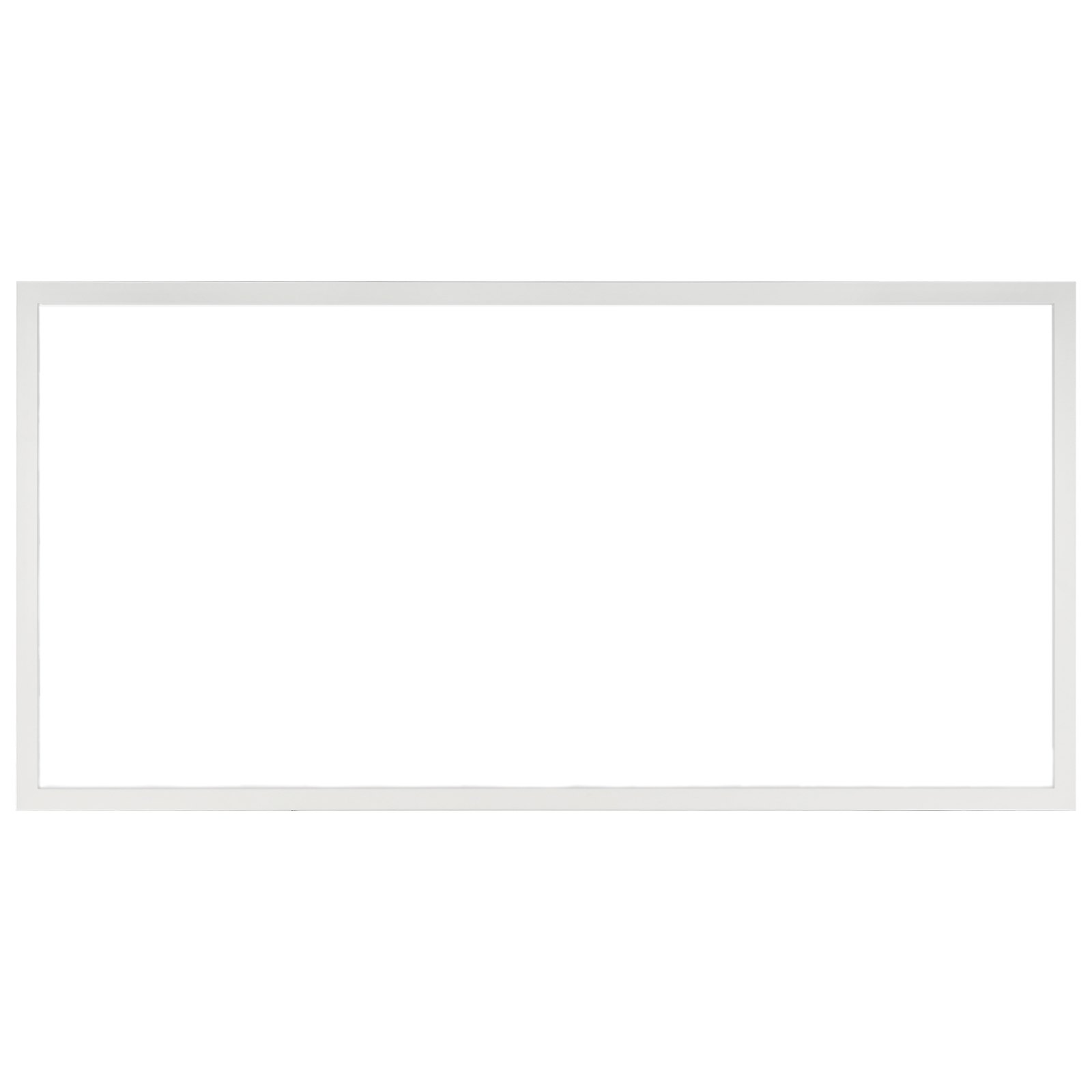 Lámpara de panel plano LED rectangular VEVOR con marco blanco delgado.
