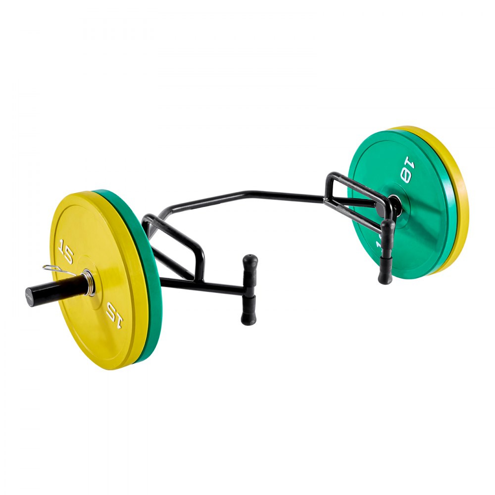 VEVOR Barra Hexagonal con Estructura Abierta, Capacidad de 360 kg, Barras para Encogimientos de Hombros con Agarres Moleteados, Equipo de Levantamiento de Pesas y Entrenamiento de Fuerza, Negro