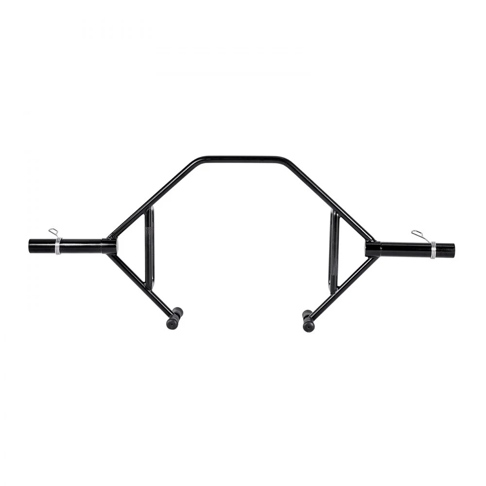 VEVOR Barra Hexagonal con Estructura Abierta, Capacidad de 360 kg, Barras para Encogimientos de Hombros con Agarres Moleteados, Equipo de Levantamiento de Pesas y Entrenamiento de Fuerza, Negro