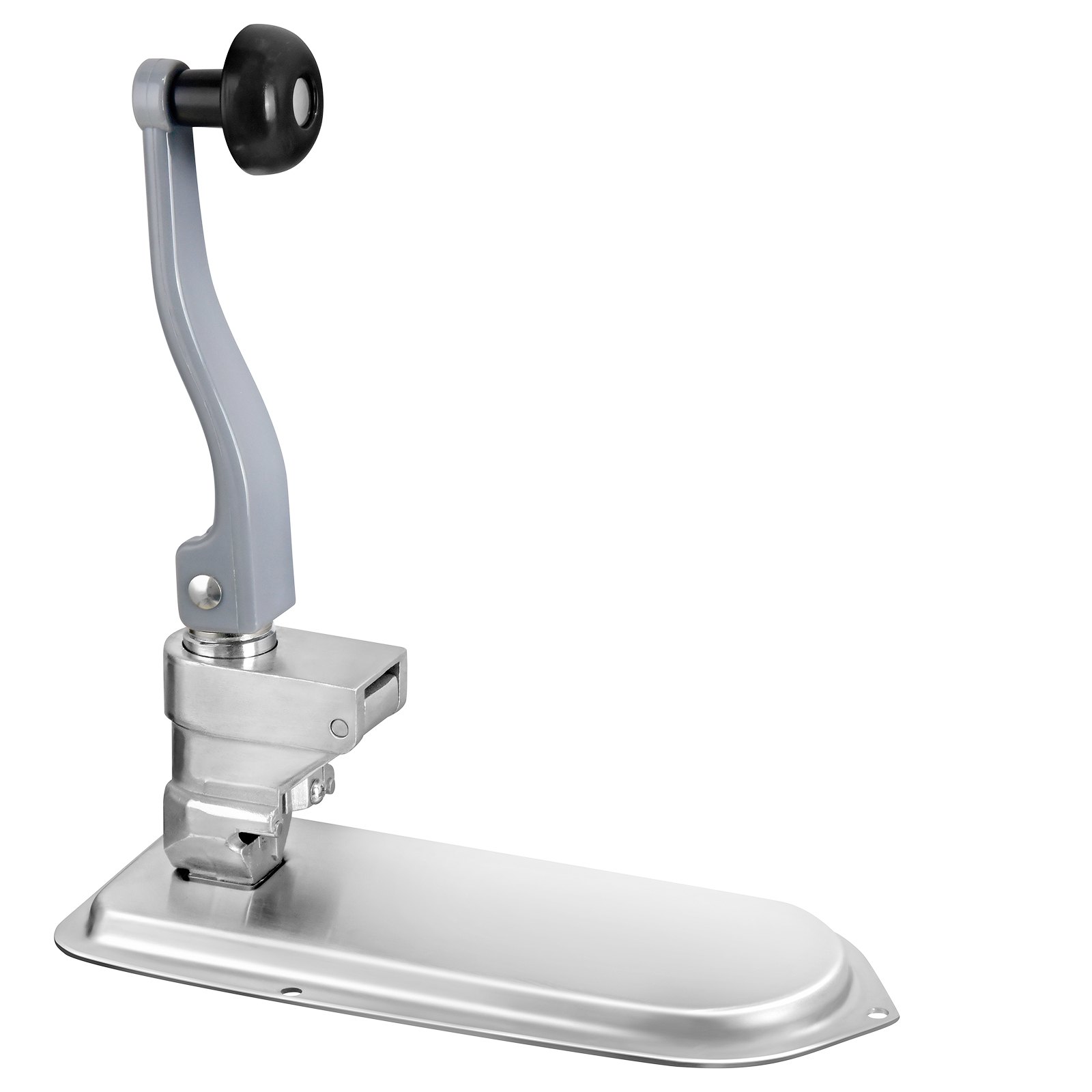Abrelatas comercial VEVOR con mango ergonómico sobre base de metal sólido.