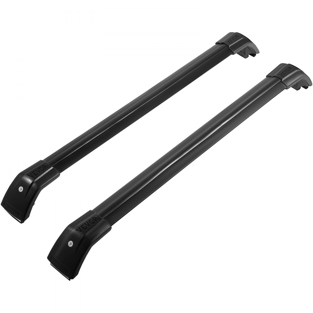 Barras de techo VEVOR para Kia Sorento en acero negro con diseño aerodinámico.
