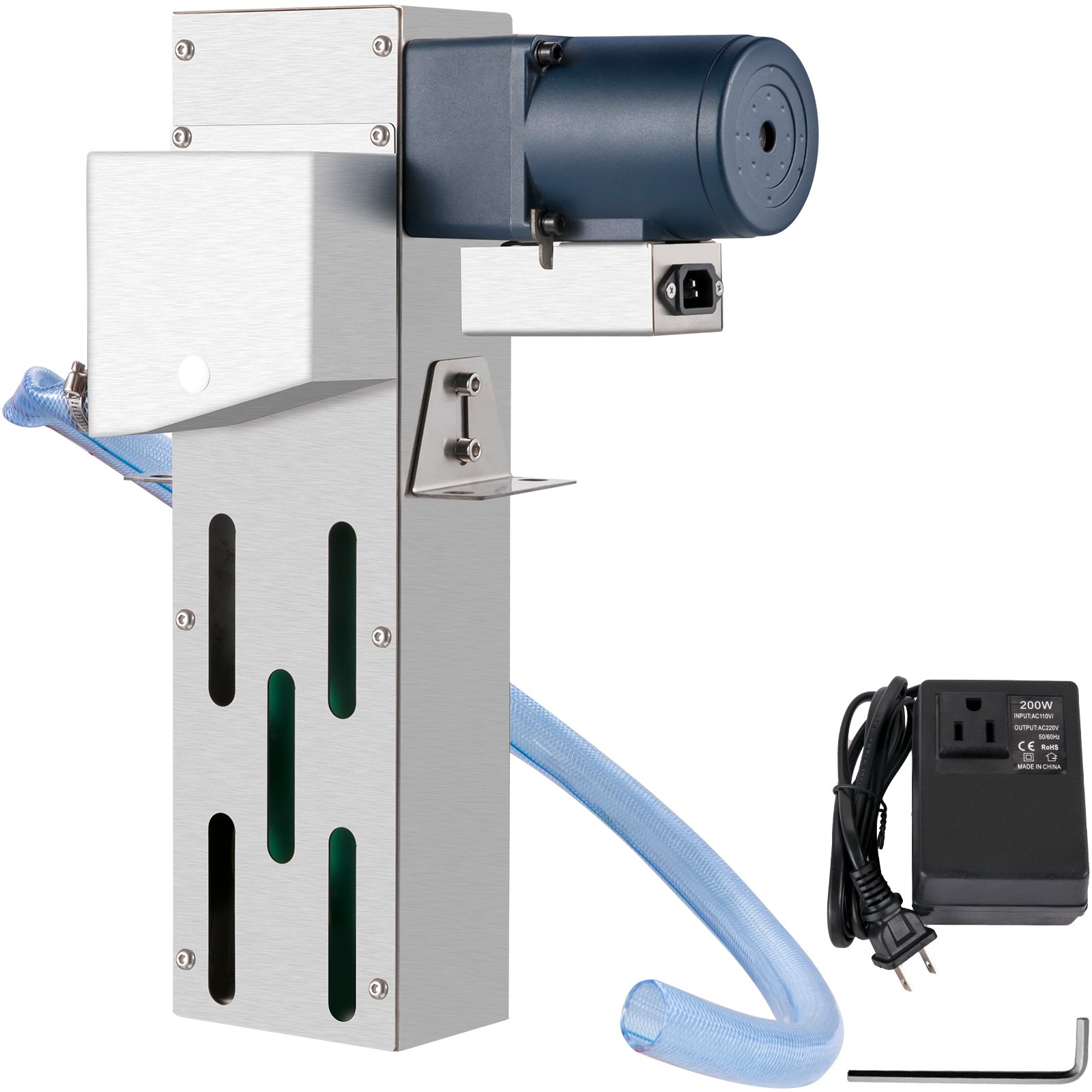 Skimmer de aceite de correa VEVOR 6" Skimmer de aceite Tramp Skimmer de aceite CNC con correa de poliuretano de 2.8" Skimmer de aceite Belt 40w Skimmer de aceite de motor Skimmer de aceite refrigerante de acero al carbono con tubo y abrazadera