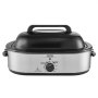 VEVOR Electric Roaster Oven, 18 QT Turkey Roaster Oven with Self-Basting Lid, 1450W Roaster Oven with Defrost & Warm Function, Adjustable Temperature, Removable Pan & Rack, Fits Turkeys Up to 22LBS