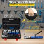 Kit de abocardador hidráulico VEVOR, abocardador doble de 45°, reparación de frenos de 3/16" a 1/2", abocardador de frenos con cortador de tubos y desbarbador, 32 piezas para tuberías de cobre