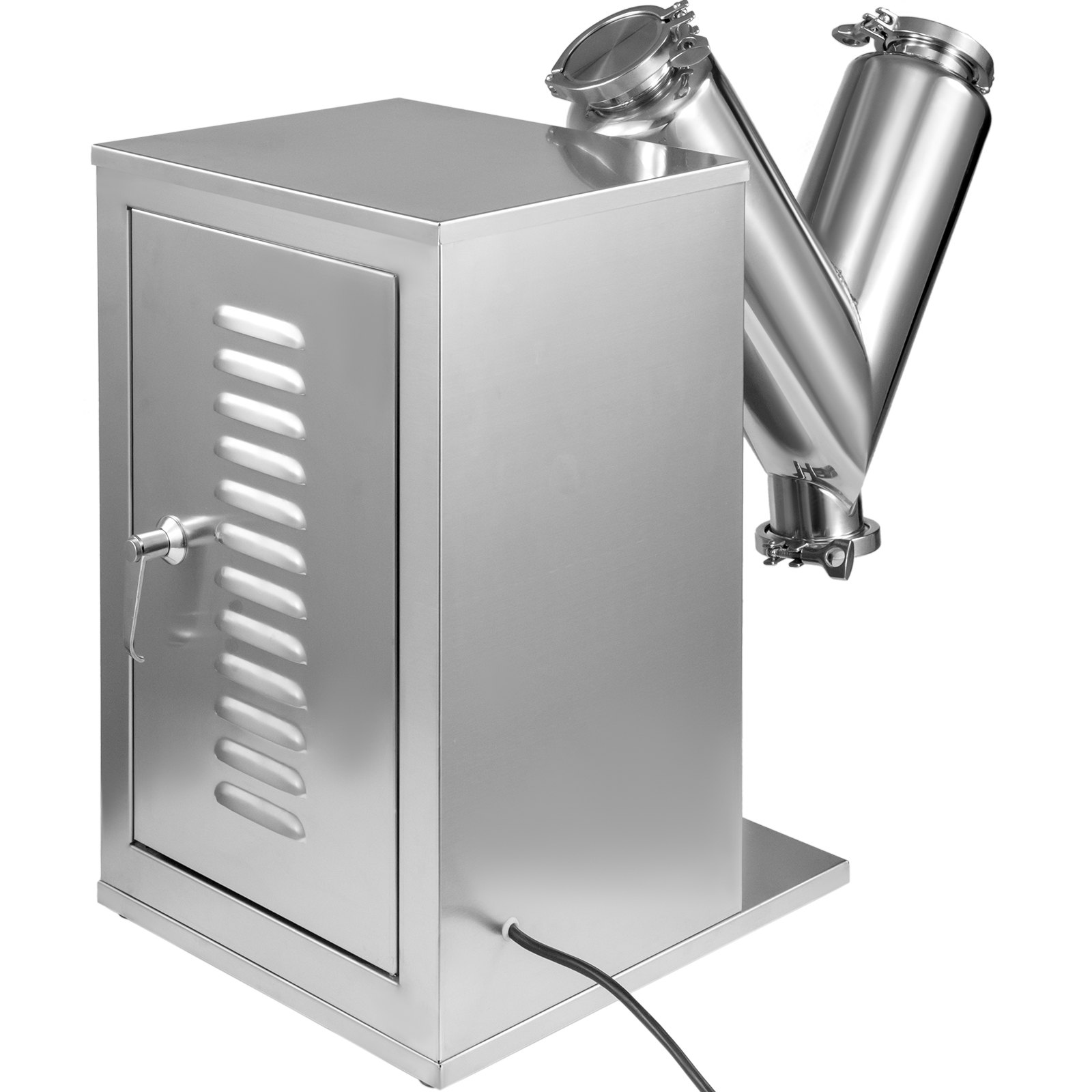 Máquina mezcladora de polvo VEVOR VH-8, mezcladora de polvo tipo V Máx. Capacidad de trabajo 3.2L, Mezclador de polvo farmacéutico Capacidad de barril de 8L, Licuadora en V, para frijoles de hierbas de té