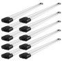 VEVOR - Pack de 10 luces LED para taller, 1,2 m, 40 W, conectables, 4500 LM, para montaje en superficie y colgante, luces de techo, cables de alimentación de 140 cm con interruptor de encendido/apagado, para garaje, almacén, casa, taller y oficina