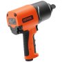 Llave de impacto neumática VEVOR naranja y negra con mango ergonómico y marca visible.