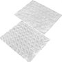 Láminas de película de colchón de aire VEVOR, transparentes con celdas hexagonales.