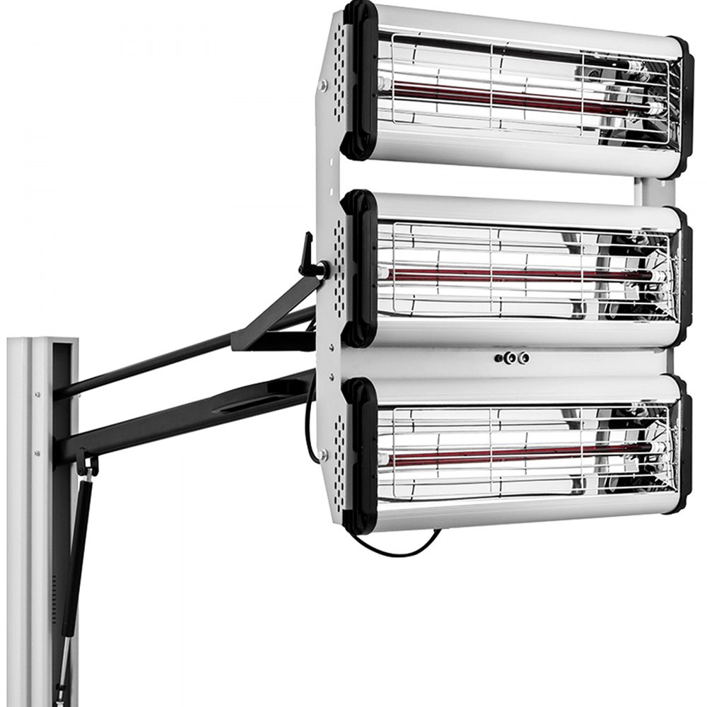 VEVOR 3000W Pantalla de tiempo cabina de horneado de pintura lámpara de pintura infrarroja calentador luz venta