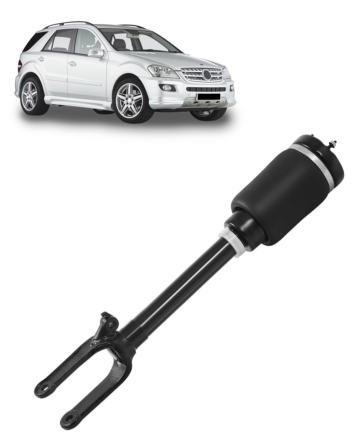 Amortiguadores delanteros VEVOR para suspensión neumática, compatibles con Mercedes Benz W164 delanteros sin ADS (2005-2011) GL350 GL450, reemplazo para 1643204513 1643206113 1643204313 1643204413 1643204613