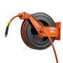VEVOR Retractable Air Hose Reel, 1/2 Inch x 50 FT Rubber Air Hose Max 300PSI, Auto Rewind Air-Compressor Hoses Reel with 5 ft Lead in, Ceiling/Wall Mount Heavy Duty Steel Double Arm
