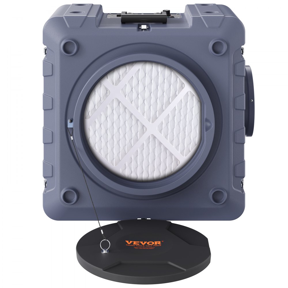 Purificador de aire VEVOR con filtración de 3 etapas, apilable, de 550 CFM, con filtro MERV10, carbón activado y filtro HEPA H13, para uso doméstico, industrial y comercial.