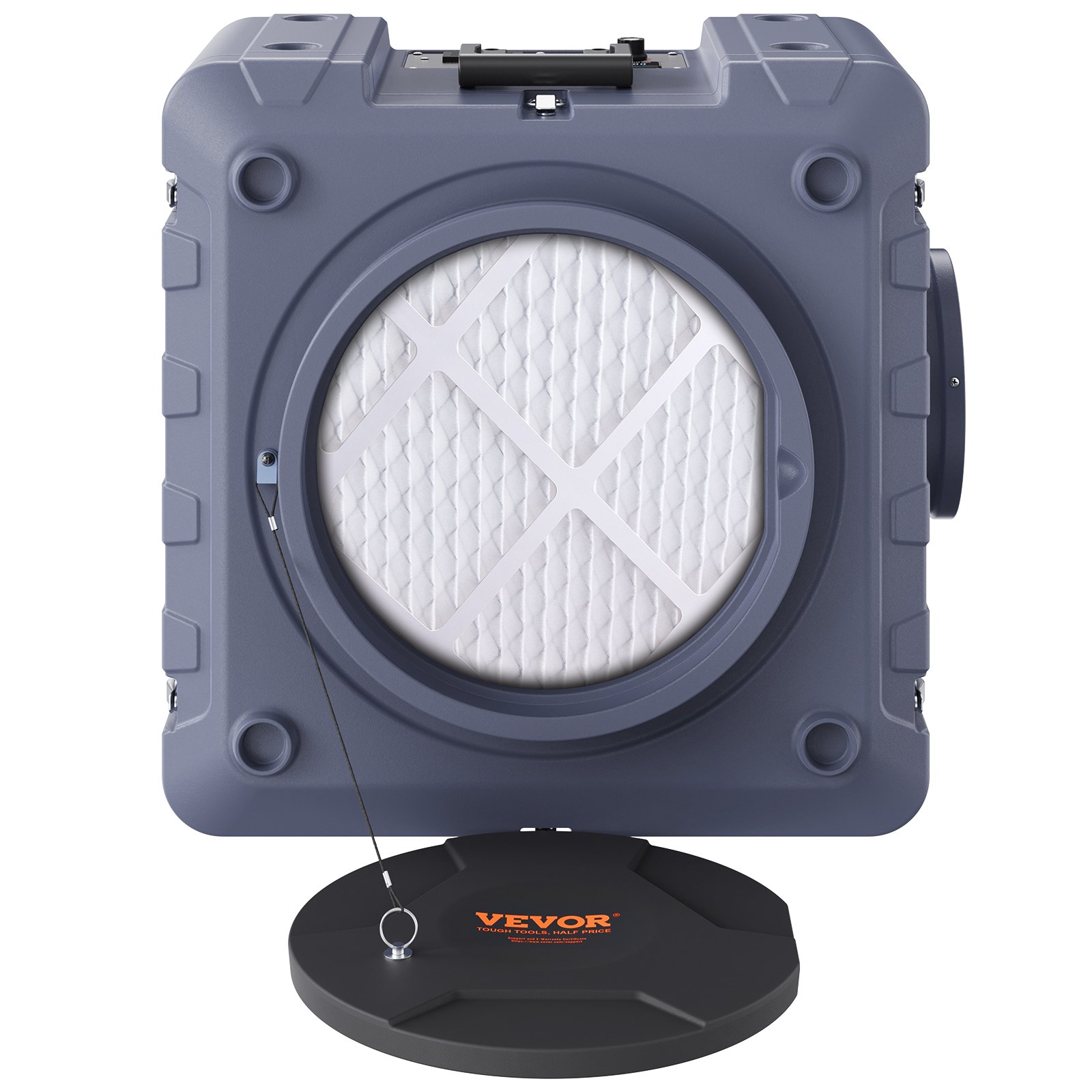 Purificador de aire VEVOR con filtración de 3 etapas, apilable, de 550 CFM, con filtro MERV10, carbón activado y filtro HEPA H13, para uso doméstico, industrial y comercial.