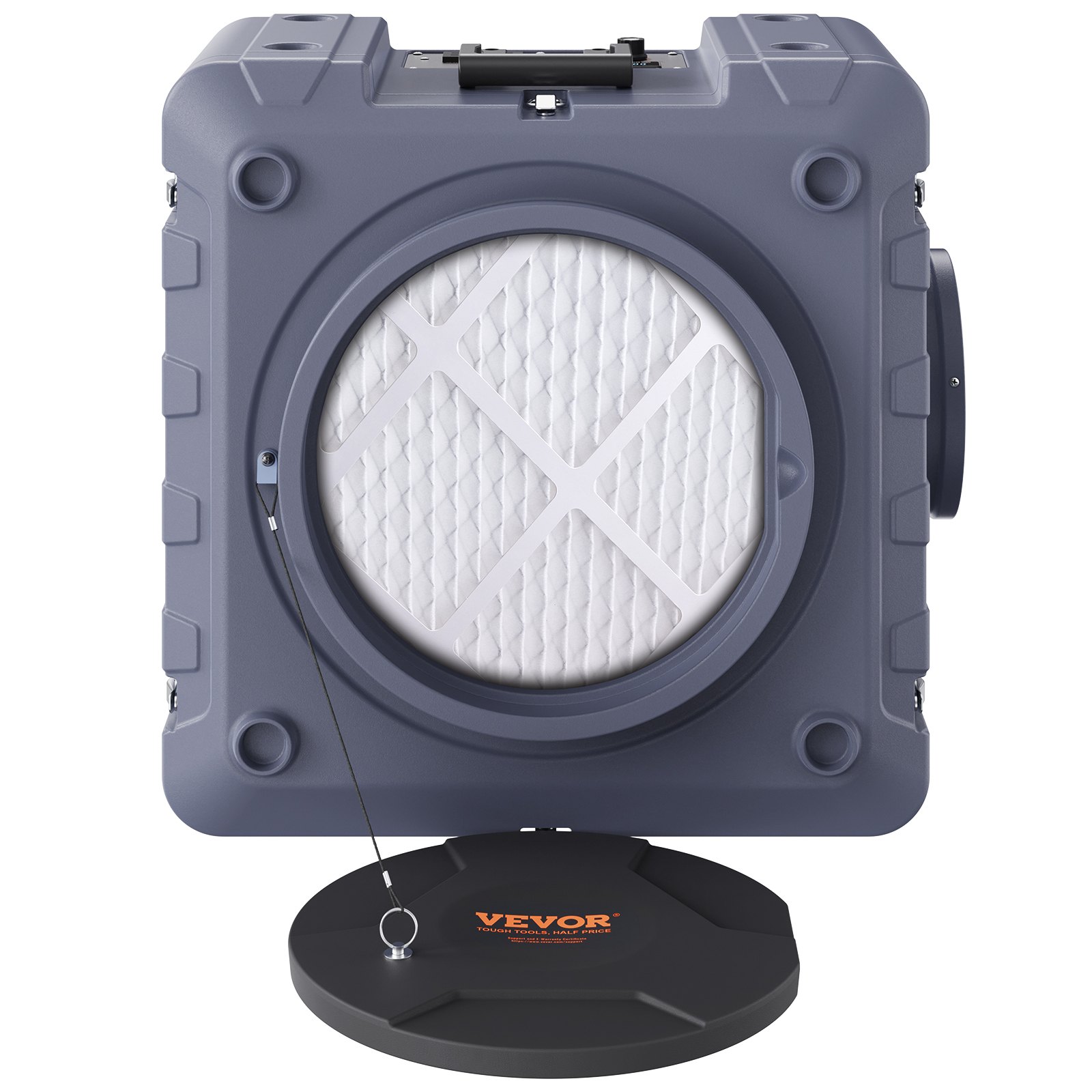 VEVOR Depurador de aire con filtración de 3 etapas, máquina de aire negativo apilable 800 CFM, limpiador de aire con MERV10, carbón, H13 HEPA, para uso doméstico, industrial y comercial