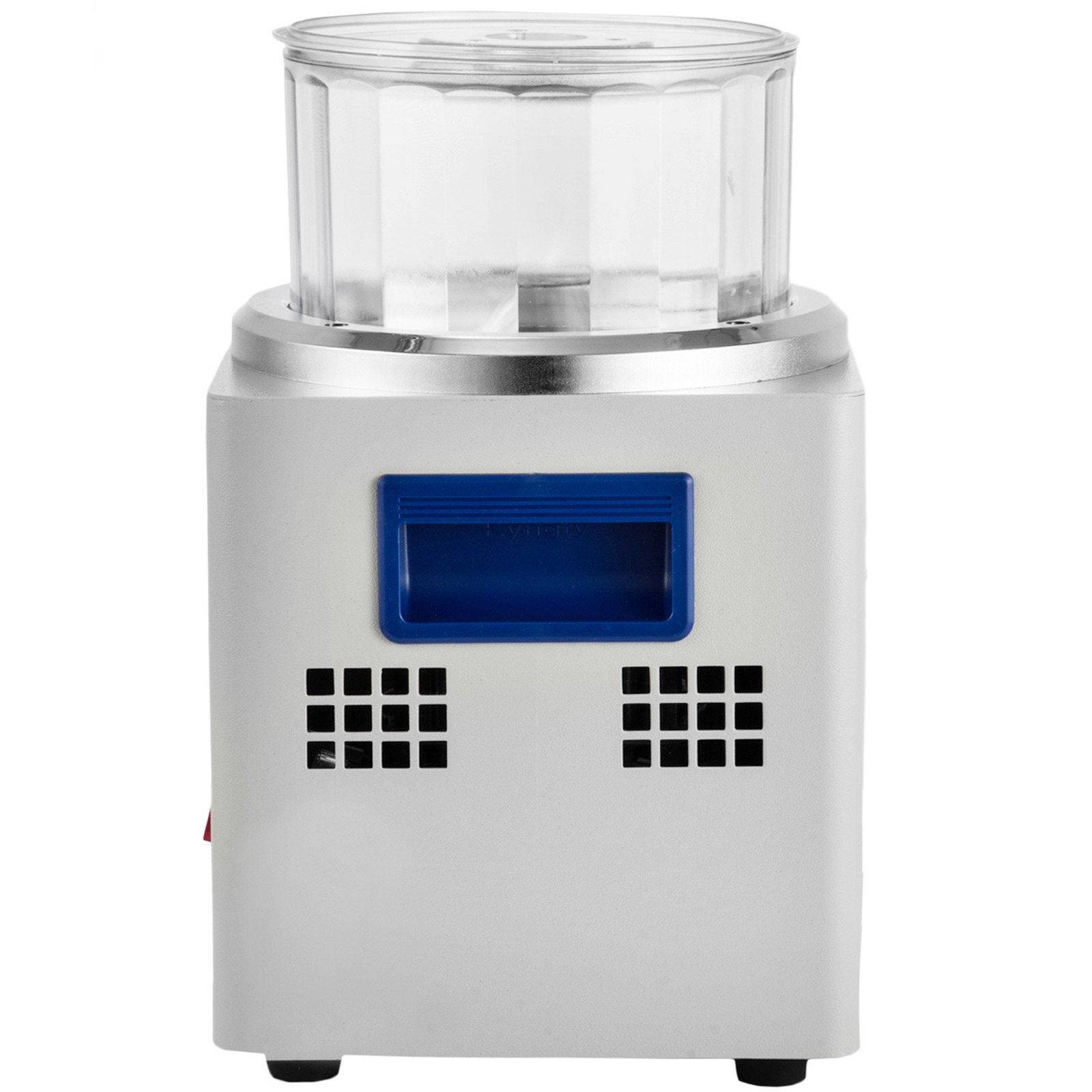 Pulidora de joyas VEVOR con cámara transparente y pantalla LCD azul sobre una base plateada