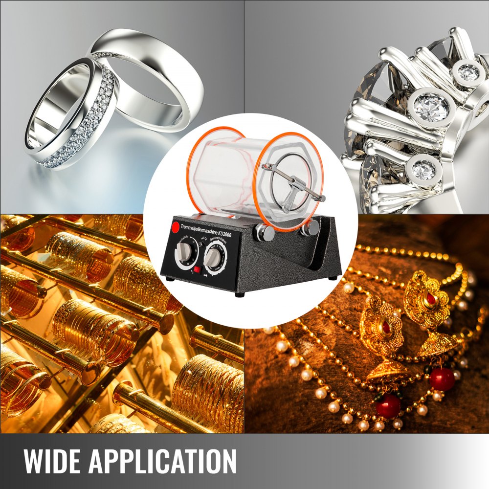 5Kg Rotary Tumbler Surface Polisher Jewelry Polishing Finishing Super Machine