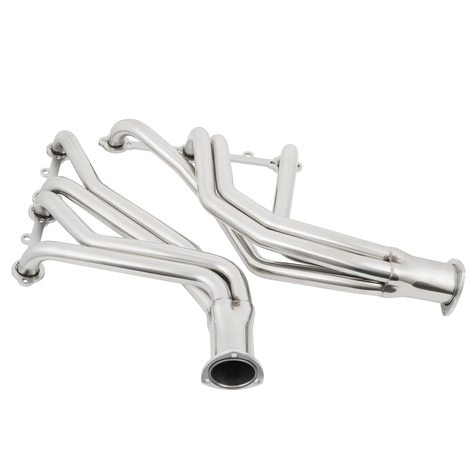 Cabezal de escape VEVOR Cabezal de escape de tubo largo de acero inoxidable Cabezal de colector pulido para Chevy 283 302 305 307 327 350 400 Cabezal de escape de tubo largo