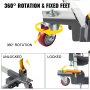 VEVOR Base Móvil Universal Ajustable PM-3500 Base Móvil Resistente Base Móvil Rodante con Palancas de Bloqueo, Utilizada para Movilizar Sierras de Mesa, Taladros de Columna, Cepilladoras