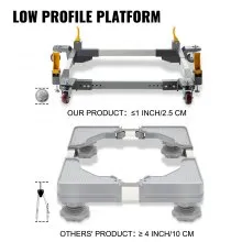 VEVOR Base móvil universal ajustable PM-3500 Base móvil de servicio pesado Base móvil rodante con palancas de bloqueo, utilizada para movilizar sierras de mesa, taladradoras, cepilladoras, ensambladoras, refrigeradores y lavadoras