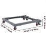 Base móvil universal ajustable VEVOR con capacidad de carga de 680 kg. Base móvil resistente con ruedas y palancas de bloqueo, ideal para mover equipos de carpintería, refrigeradores y lavadoras.