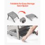 Otomana Adirondack VEVOR, 55 cm (largo) x 48 cm (ancho) x 37 cm (alto), plegable, de plástico HDPE. Reposapiés resistente a la intemperie para silla Adirondack. Ideal para porches, piscinas, jardines, etc., color gris.
