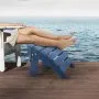 Otomana Adirondack VEVOR, 40 cm (largo) x 48 cm (ancho) x 33 cm (alto), plegable, de plástico HDPE, con reposapiés resistente a la intemperie para silla Adirondack, ideal para porches, piscinas, jardines, etc., color azul.