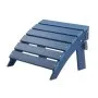 Otomana Adirondack VEVOR, 40 cm (largo) x 48 cm (ancho) x 33 cm (alto), plegable, de plástico HDPE, con reposapiés resistente a la intemperie para silla Adirondack, ideal para porches, piscinas, jardines, etc., color azul.