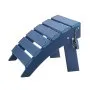 Otomana Adirondack VEVOR, 40 cm (largo) x 48 cm (ancho) x 33 cm (alto), plegable, de plástico HDPE, con reposapiés resistente a la intemperie para silla Adirondack, ideal para porches, piscinas, jardines, etc., color azul.