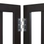 Barrera interior para mascotas VEVOR, 61 cm de alto x 203 cm de ancho, puerta plegable de 4 paneles para mascotas, valla ajustable y versátil para perros, ideal para aberturas anchas y estrechas, con almohadillas silenciosas para las patas, en marrón