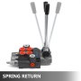 Válvula hidráulica VEVOR, válvula de control direccional hidráulica de 2 carretes, válvula de control hidráulica de 11 gpm, doble acción para tractores, cargadores, tanques