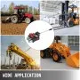 Válvula hidráulica VEVOR de 2 carretes, válvula de control de joystick hidráulico de 11 gpm, válvula de control direccional hidráulico de doble efecto para tractores, cargadoras y tanques.