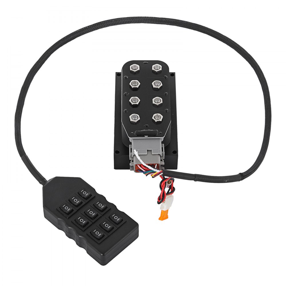 Electroválvula VEVOR accu x4 con conector e interruptor de control.