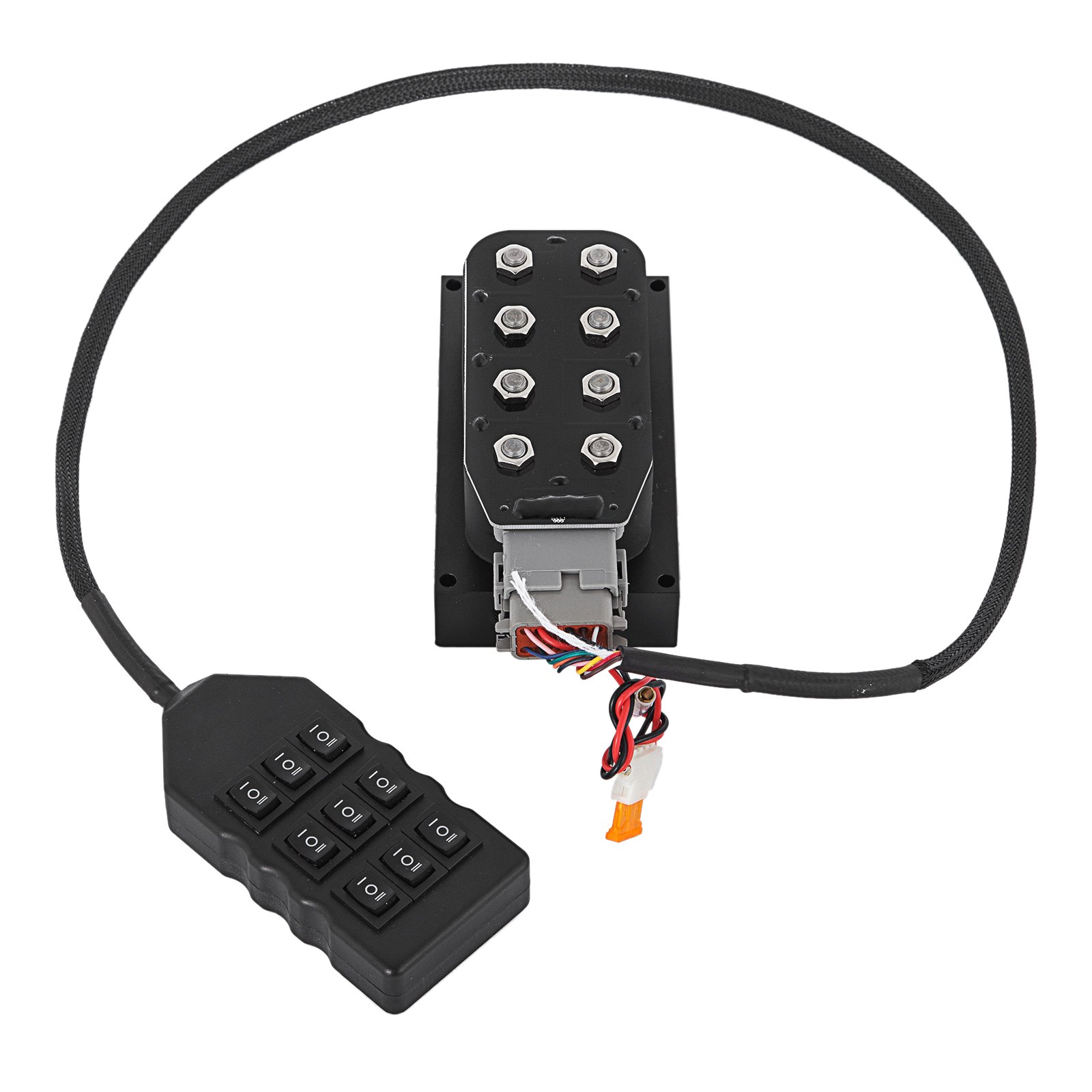 Electroválvula VEVOR accu x4 con conector e interruptor de control.