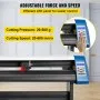 VEVOR Plotter de Corte Maquina de Vinilo Cortador de vinilo máquina trazadora de 53 pulgadas cortador de vinilo con alimentación automática de papel