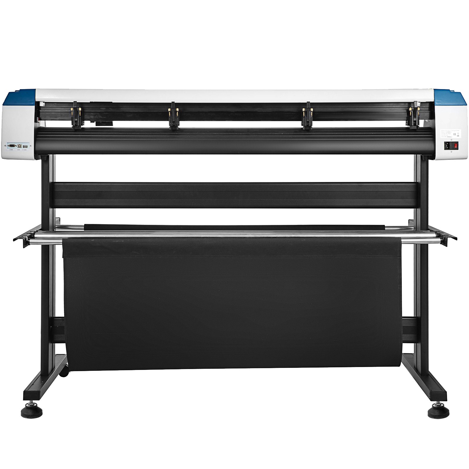 Plotter cortador de vinilo de contorno automático VEVOR de 53 pulgadas con fuerza y velocidad ajustables para corte de letreros, con soporte de suelo y software Signmaster