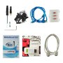 Accesorios para máquina cortadora de vinilo VEVOR, incluidos cables, cuchillas y software.