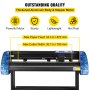 VEVOR Plotter de Corte Cortador de Vinilo Máquina de Corte de Plotter de Vinilo de 870mm Vinilo Cortador Letrero para Cortar Negro Azul
